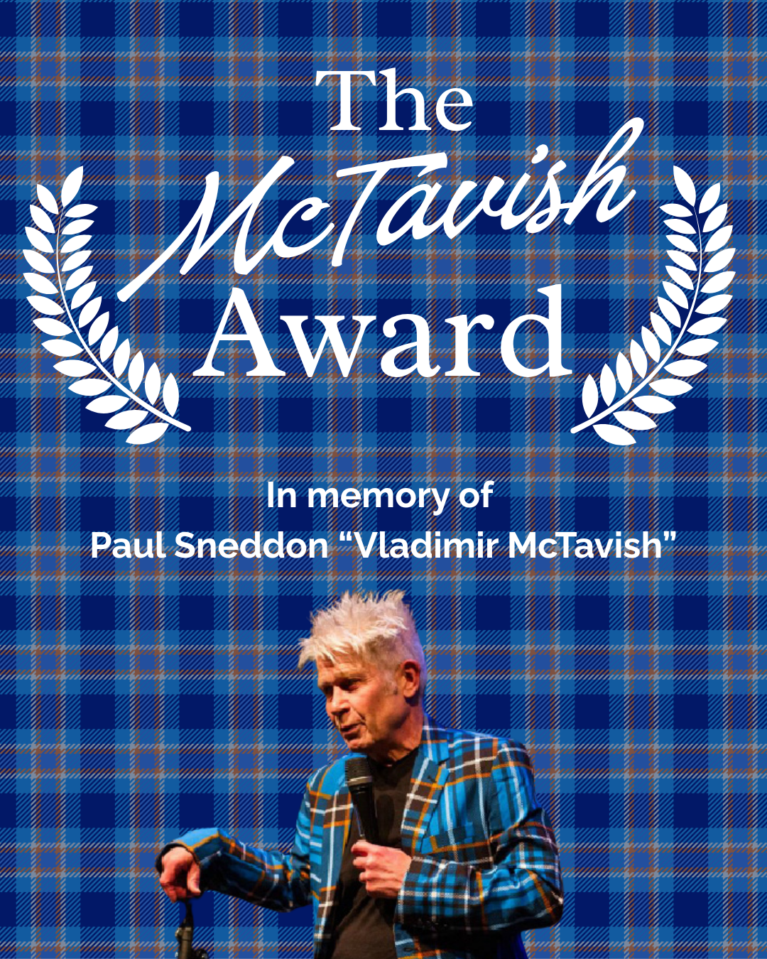 The McTavish Award artwork featuring Paul Sneddon, Vladimir McTavish