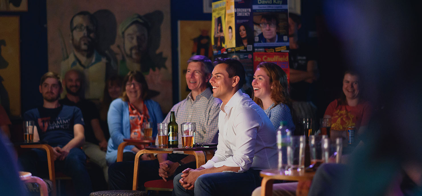 Audience watching live comedy at The Stand Comedy Club